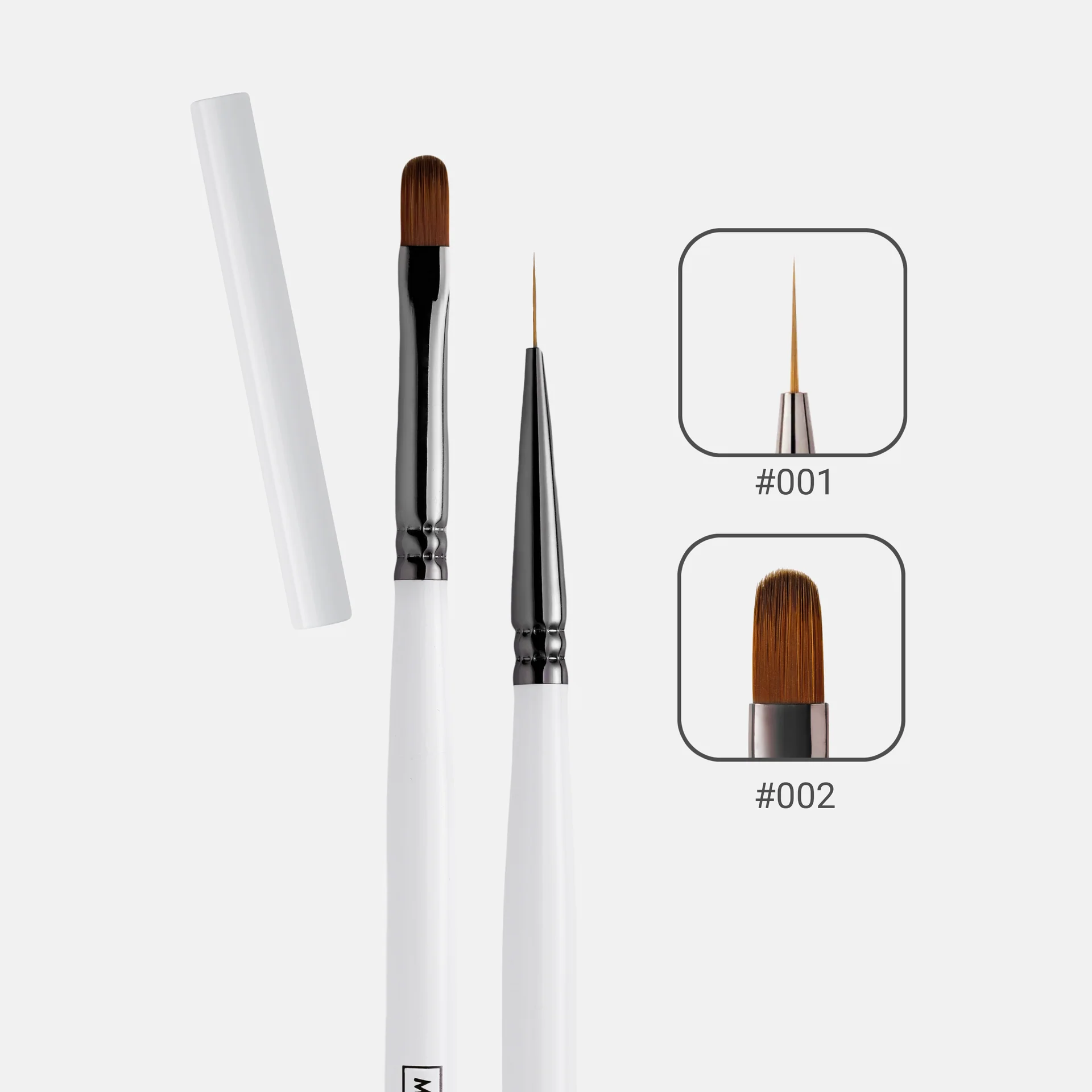 MAKE HEAD | Duo Pinceaux Blanc Gel & Liner