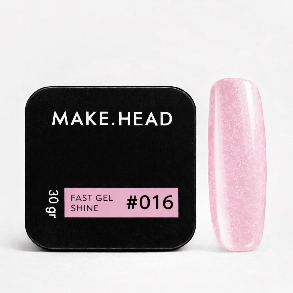 MAKE HEAD | Builder Gel Pailleté #16 Rose
