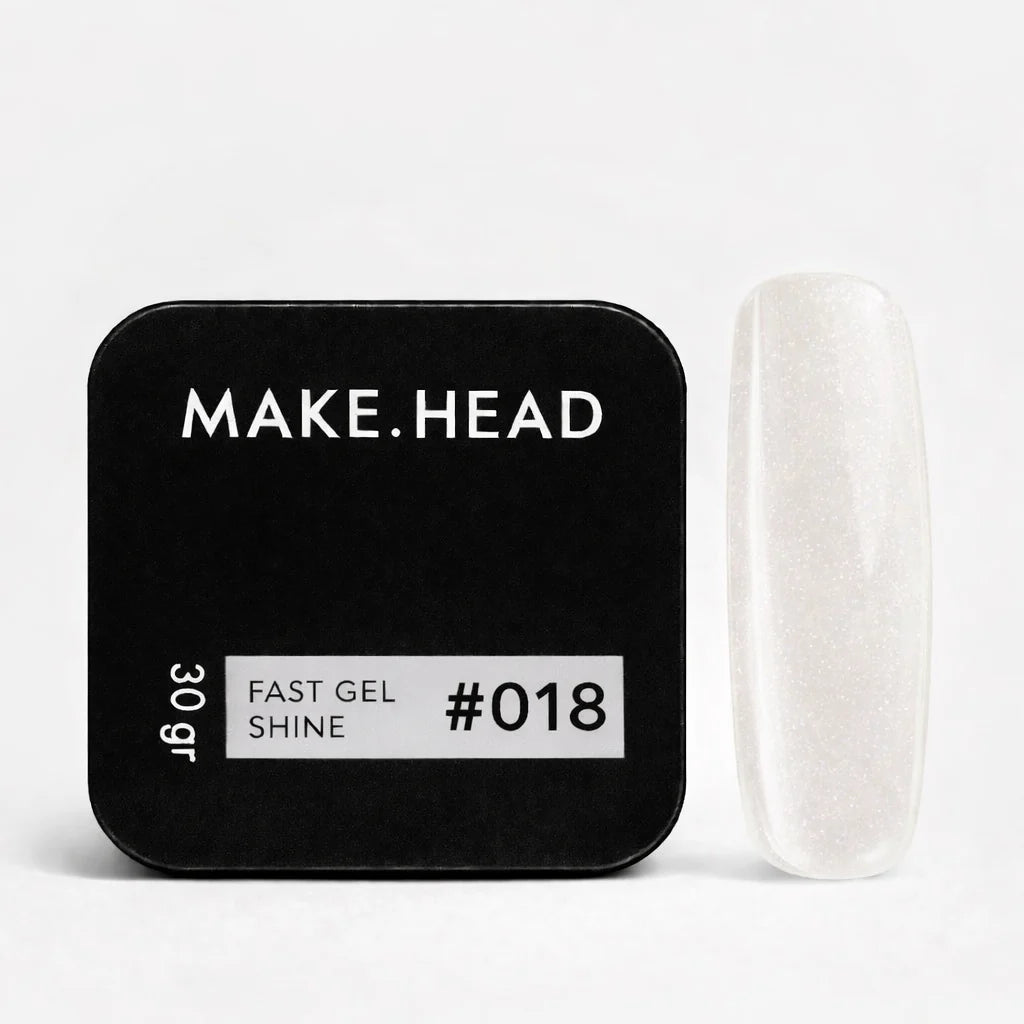 MAKE HEAD | Builder Gel Pailleté #18 Milky