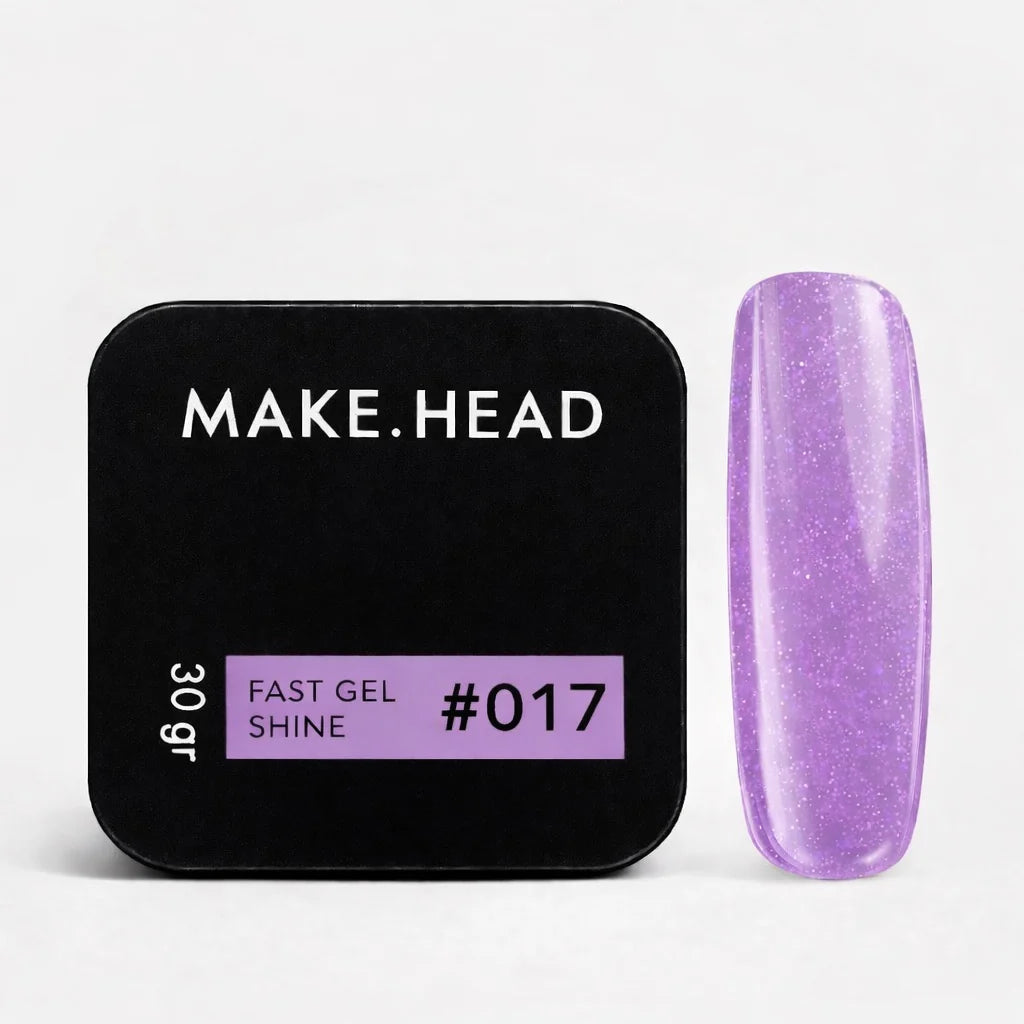 MAKE HEAD | Builder Gel Pailleté #17 Violet